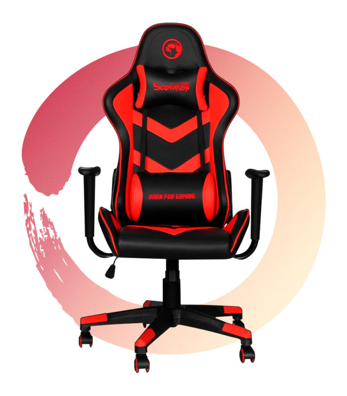 Silla Gamer Marvo CH-106 2D - Negro - Rojo