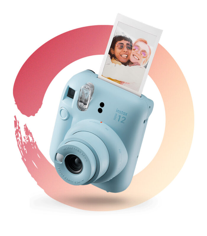 CÁMARA INSTÁNTANEA FUJIFLIM INSTAX MINI 12 HOLIDAY BLUNDLE / CELESTE